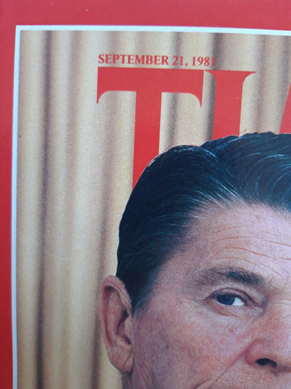 Time magazine Ronald Reagan Reaganomics Making It Work Ebla Tales from Before the Bible 21.09.1981 September 1981 No.38