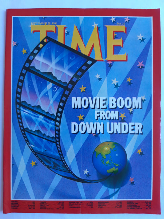 Time magazine Movie Boom from Down Under 28.09.1981 September 1981 No.39