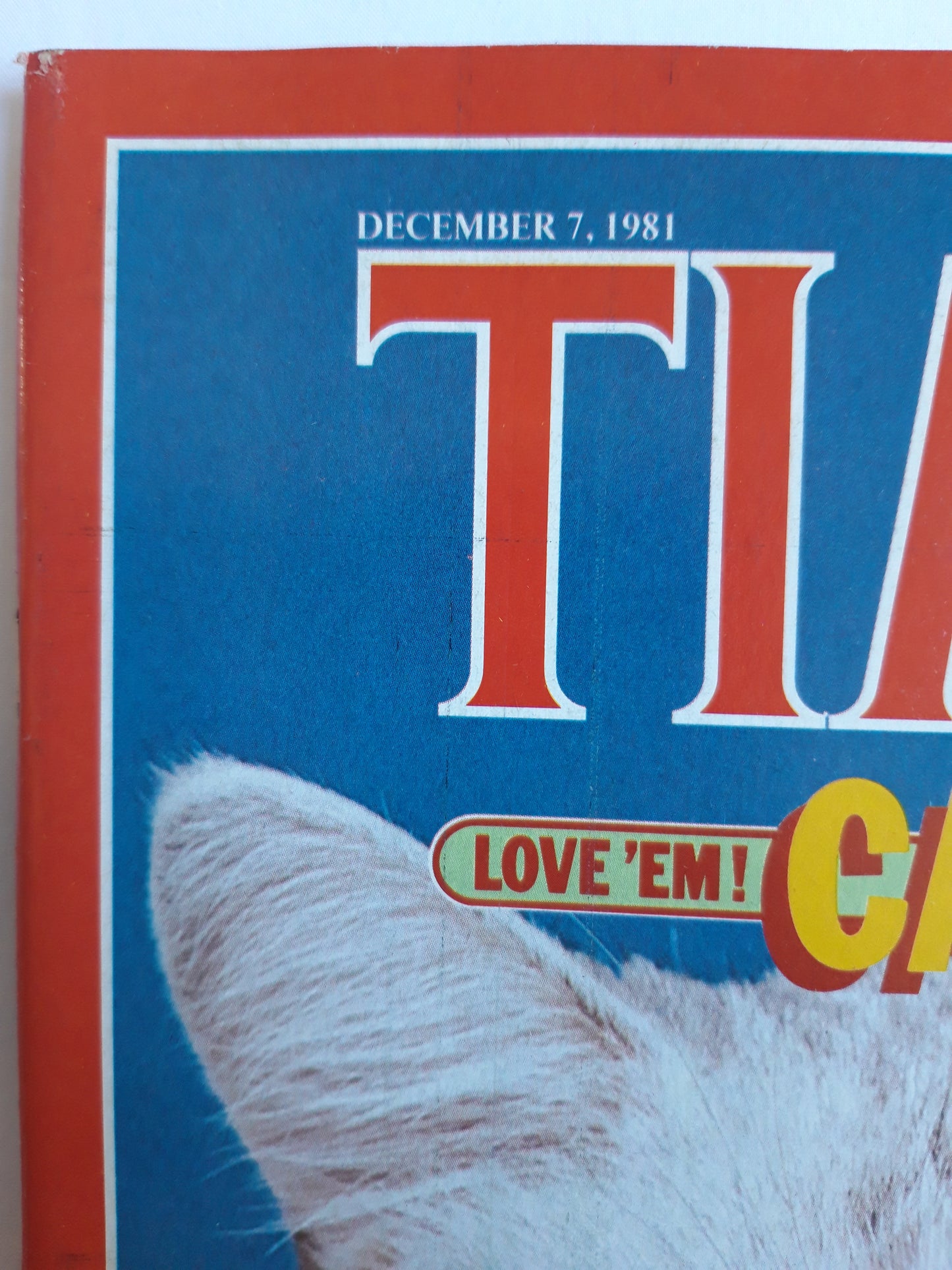 Time magazine Cats Love ´em! Hate `em! Ronald Reagan´s Risky Victory VETO 07.12.1981 Dezember 1981 No.49