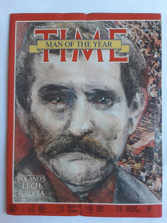 Time magazine Poland`s Lech Walesa 04.01.1982 Januar 1982