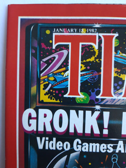 Time magazine Gronk! Flash! Zap! Video Games Are Blitzing the World 18.01.1982 Januar 1982