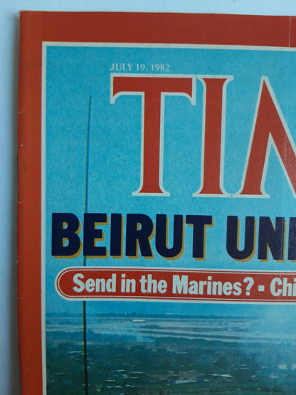 Time magazine Beirut Under Siege Marines Children of War Revisited Global Slump The Outlook Worsens 19.07.1982 Juli 1982 No.29