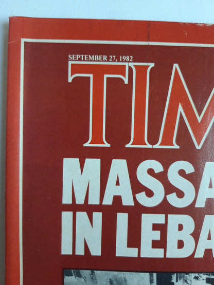 Time magazine Massacre in Lebanon Palestinian West Germany Helmut Schmidt´s Coalition 27.09.1982 September 1982 No.39