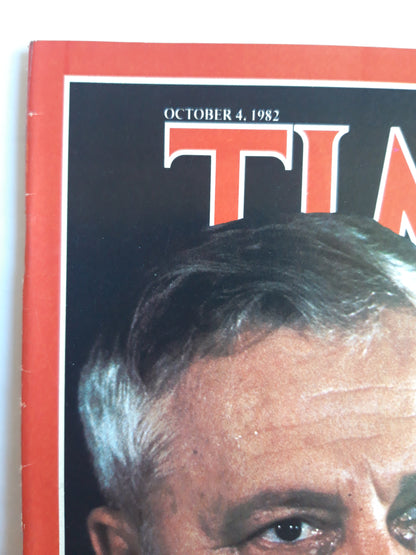 Time magazine Israel A Shaken Nation Defense Minister Ariel Sharon West Germany Helmut Kohl´s Big Chance 04.10.1982 Oktober 1982 No.40