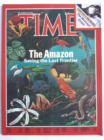 Time magazine The Amazon Saving the Last Frontier Jimmy Carter´s Memoirs The Hostage Crisis 18.10.1982 Oktober 1982 No.42