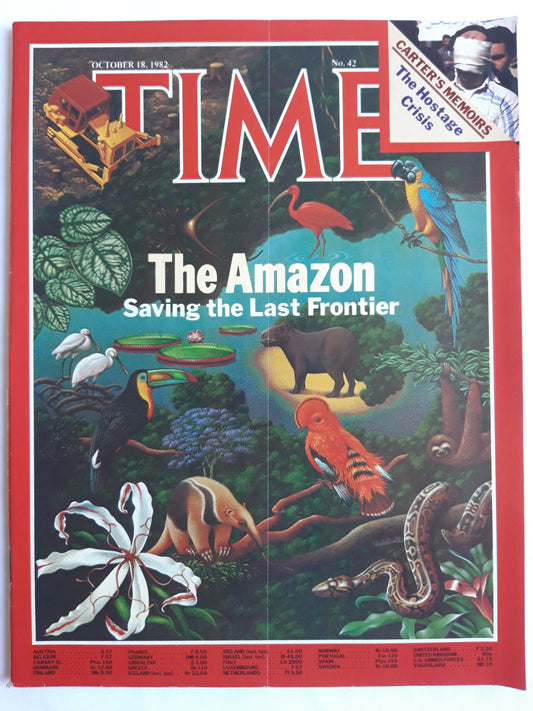 Time magazine The Amazon Saving the Last Frontier Jimmy Carter´s Memoirs The Hostage Crisis 18.10.1982 Oktober 1982 No.42