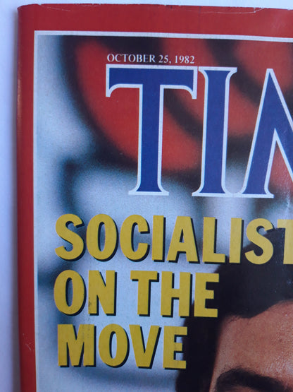 Time magazine Spain´s Front Runner Felipe Gonzalez Poland Solidarnosc Protest and Crackdown 25.10.1982 Oktober 1982 No.43