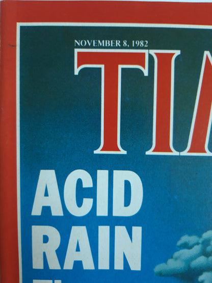 Time magazine ACID RAIN The Silent Plague Spain Chooses Socialism 08.11.1982 November 1982 No.45