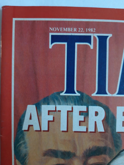 Time magazine After Leonid Brezhnev Yuri Andropov Takes Command 22.11.1982 November 1982 No.47
