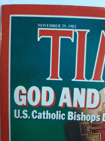 Time magazine God And The Bomb U.S. Catholic Bishops Debate Nuclear Morality Chicago Archbishop Bernardin 29.11.1982 November 1982 No.48