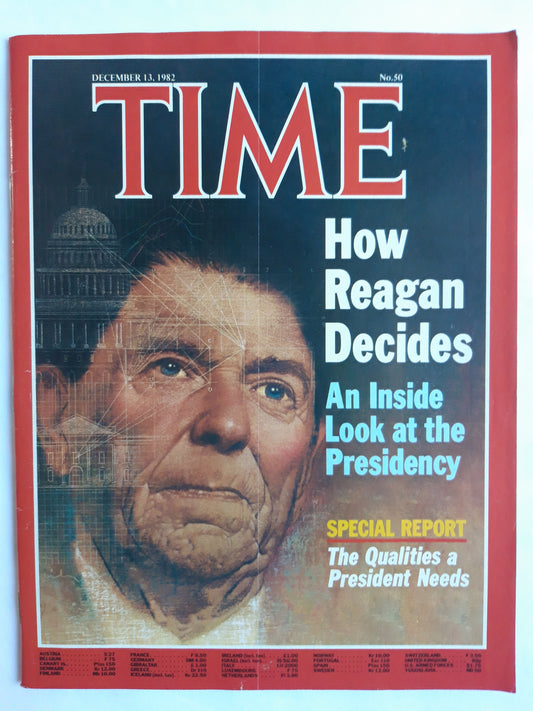 Time magazine How Ronald Reagan Decides 13.12.1982 Dezember 1982 No.50