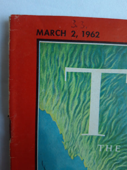 Time magazine Spaceman John Glenn The Space Race Is GO 02.03.1962 März 1962