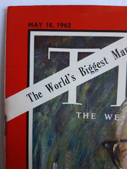 Time magazine General Motors Chairman Frederic G. Donner The World`s Biggest Manufacturer 18.05.1962 Mai 1962
