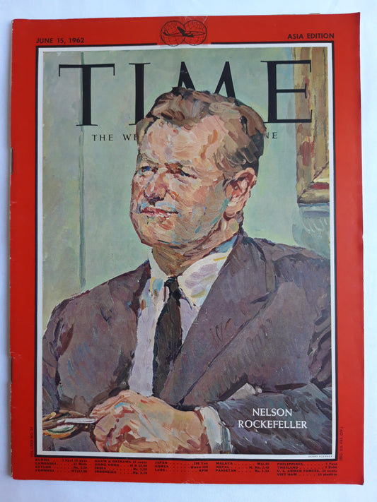 Time magazine Nelson Rockefeller 15.06.1962 Juni 1962