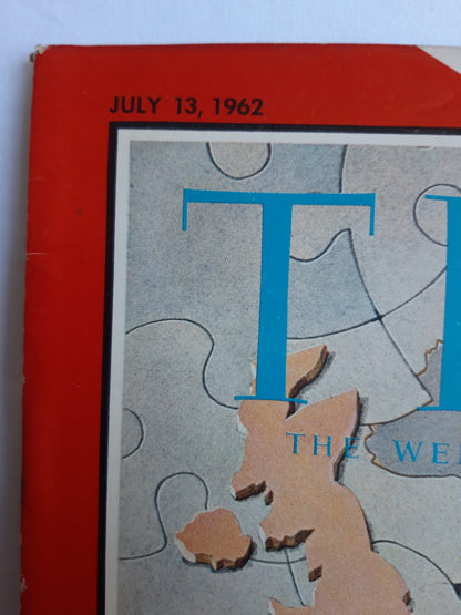 Time magazine British Negotiator Edward Heath Britain & The Common Market A Historic Decision for Europe 13.07.1962 Juli 1962