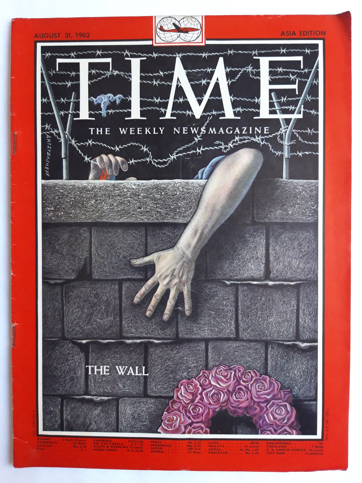 Time magazine The Wall 31.08.1962 August 1962