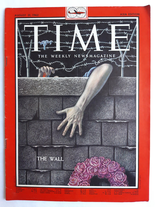 Time magazine The Wall 31.08.1962 August 1962