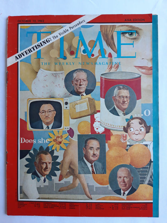 Time magazine Advertising: The Visible Persuaders Does she 12.10.1962 Oktober 1962