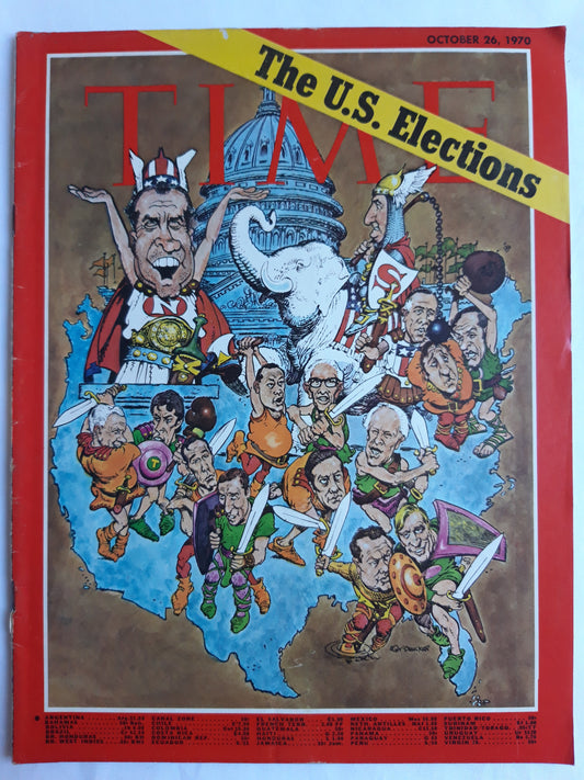 Time magazine The U.S. Elections 26.10.1970 Oktober 1970