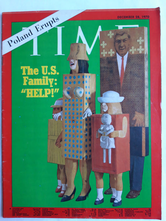 Time magazine The U.S. Family Help! Poland Erupts 28.12.1970 Dezember 1970