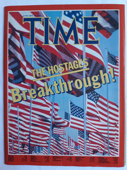Time magazine The Hostages Breakthrough! 26.01.1981 Januar 1981 No.4