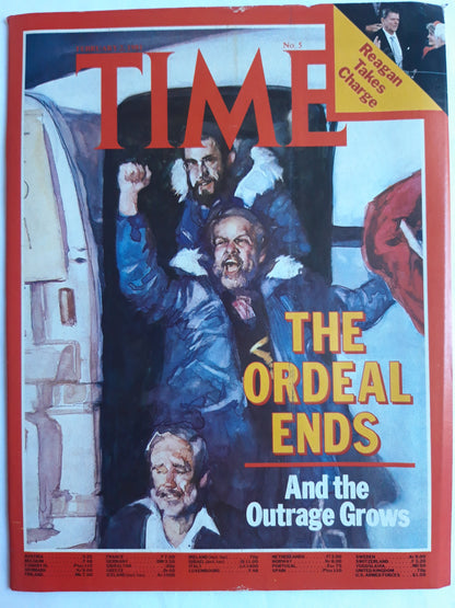 Time magazine The Ordeal Ends Ronald Reagan Takes Charge 02.02.1981 Februar 1981 No.5