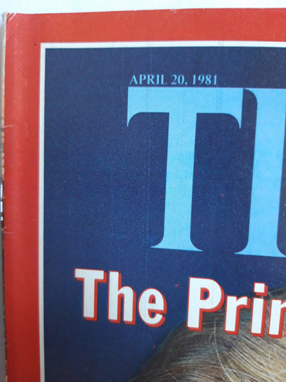 Time magazine The Prince`s Charmer Lady Diana Is Wowing Britain Granting Poland A Reprieve 20.04.1981 April 1981 No.16