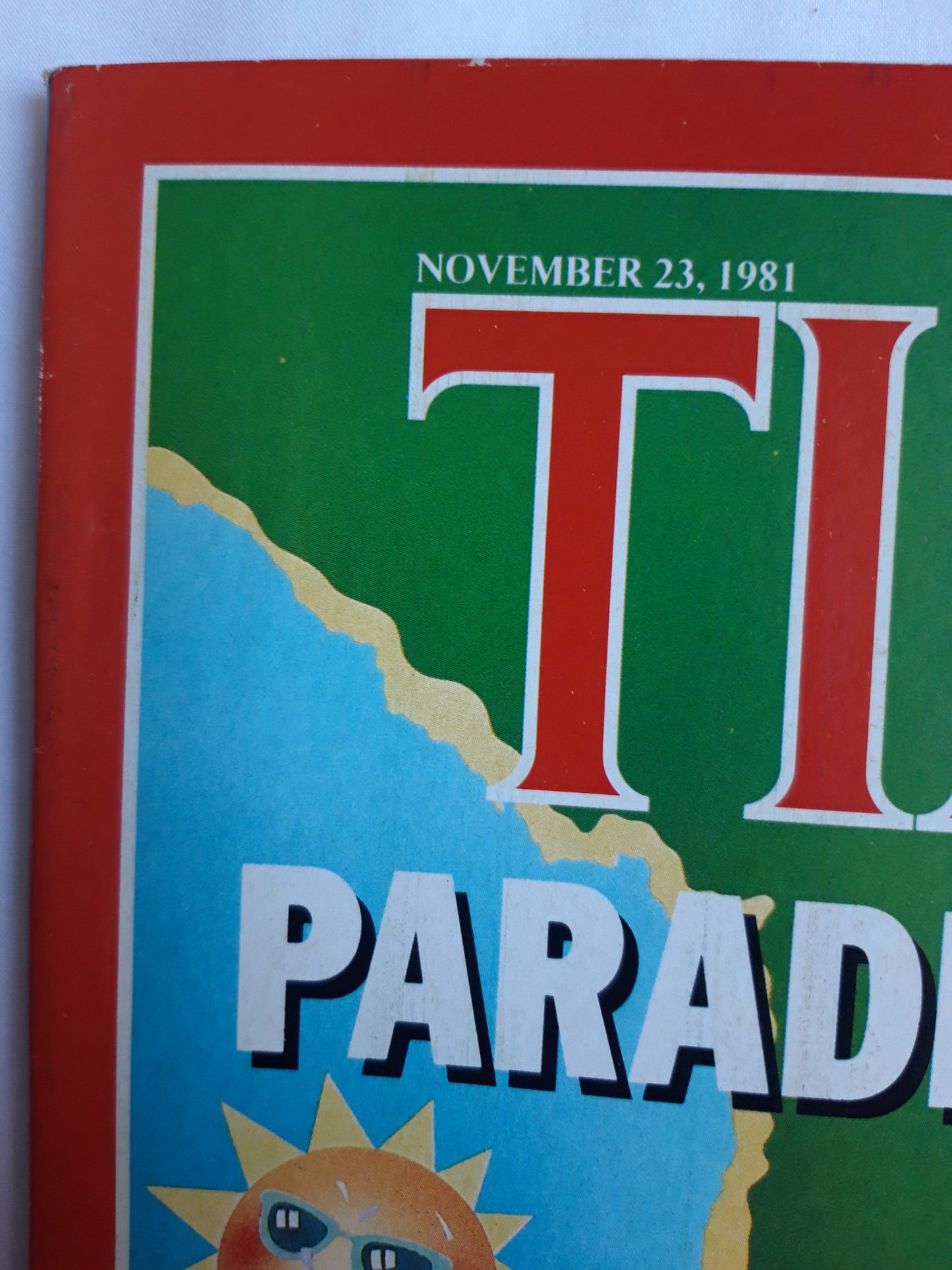 Time magazine Paradise Lost? South Florida Economic Woes Confession and Recession 23.11.1981 November 1981 No.47