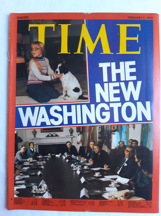 Time magazine The New Washington Jimmy Carter 07.02.1977 Februar 1977
