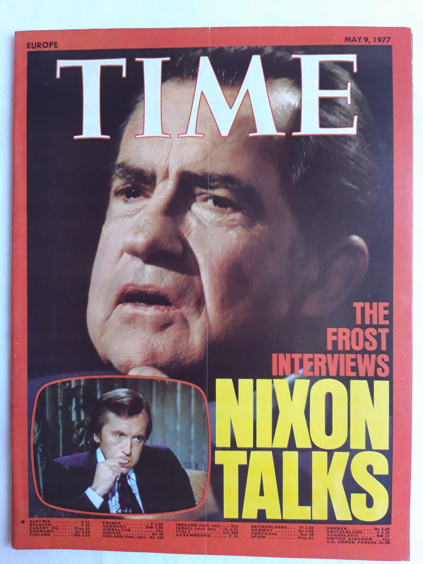 Time magazine The Frost Interviews Richard Nixon Talks 09.05.1977 Mai 1977