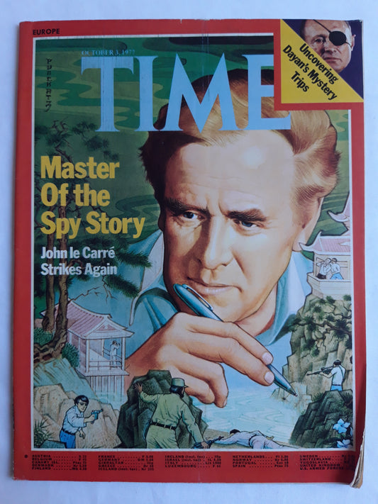Time magazine Master Of the Spy Story John le carre Strikes again Uncovering Moshe Dayan`s Mystery Trips 03.10.1977 Oktober 1977