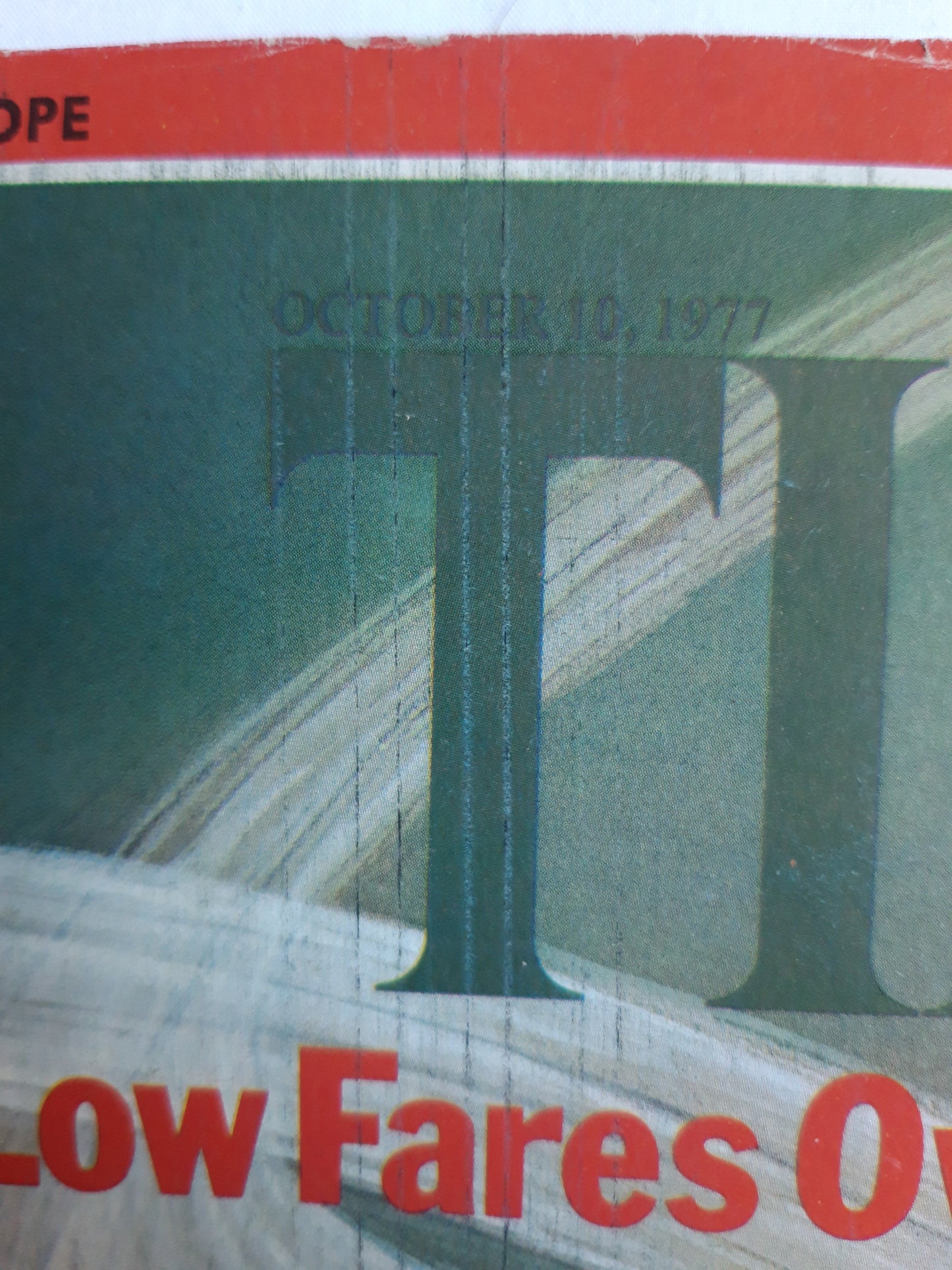 Time magazine Low Fares Over the Hight Seas Freddie Laker Takes Off Berlin Mammoth Art Show 10.10.1977 Oktober 1977