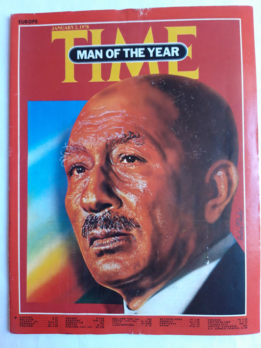 Time magazine Man of the year Anwar Sadat 02.01.1978 Januar 1978 Ägypten Egypt