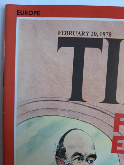 Time magazine France`s Election Brawl The computer society A Special Section 20.02.1978 Februar 1978