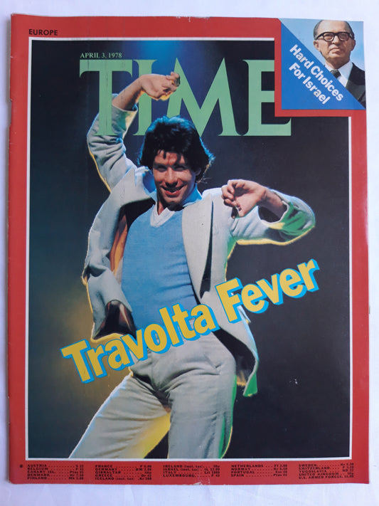 Time magazine John Travolta Fever Hard Choices for Israel 03.04.1978 April 1978