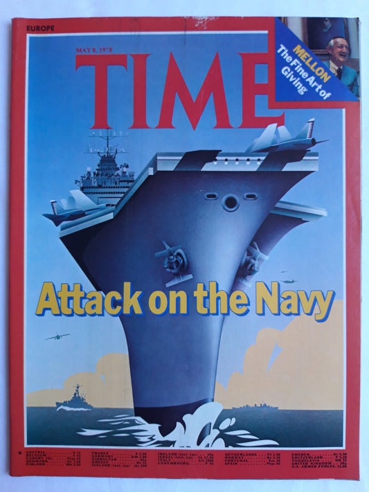 Time magazine Attack on the Navy Mellon The Fine Art of Giving 08.05.1978 Mai 1978