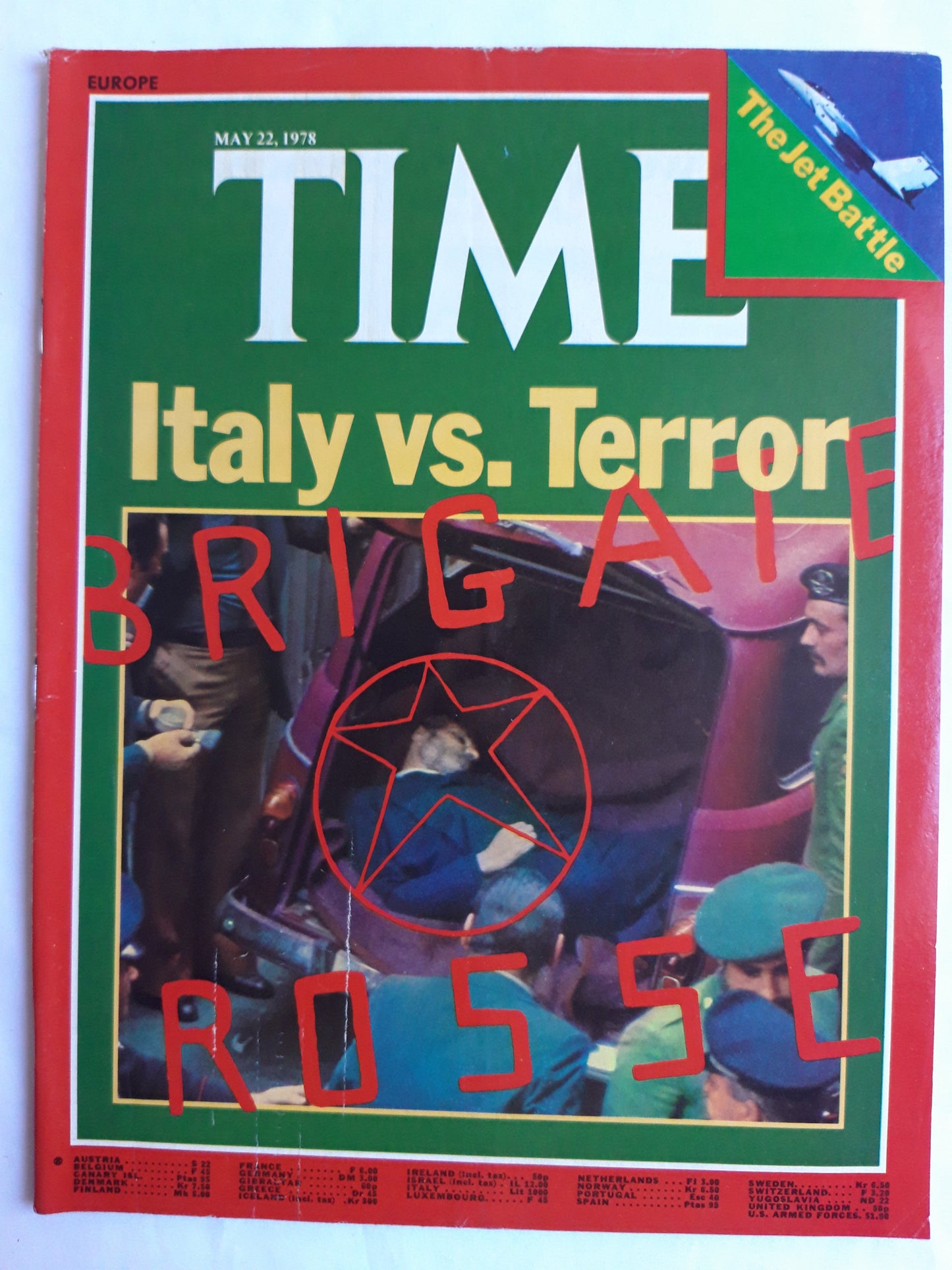 Time magazine Italy vs. Terror The Jet Battle 22.05.1978 Mai 1978