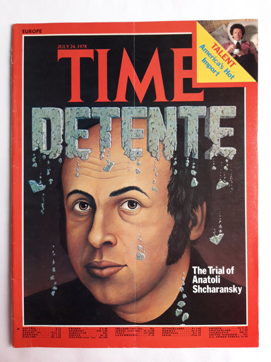 Time magazine Detente The Trial of Anatoli Shcharansky Talent America`s Hot Import 24.07.1978 Juli 1978