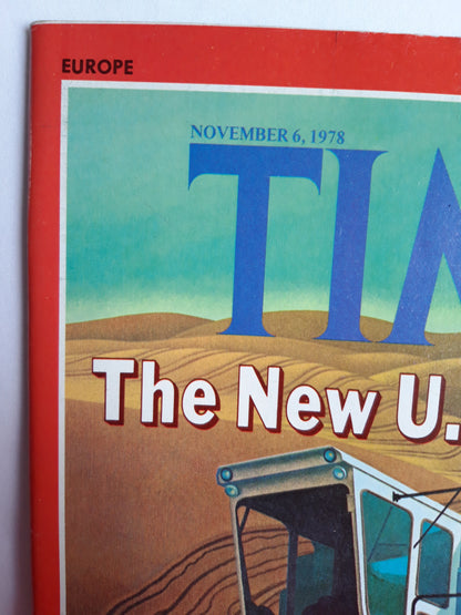 Time magazine The New U.S. Farmer Minnesota`s Pat Benedict Inflation Jimmy Carter´s Stage II 06.11.1978 November 1978