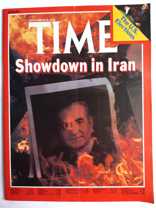Time magazine Showdown in Iran The U.S. Elections 20.11.1978 November 1978