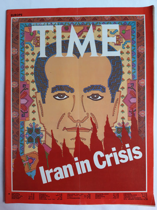 Time magazine Iran in Crisis Thehran 18.12.1978 Dezember 1978