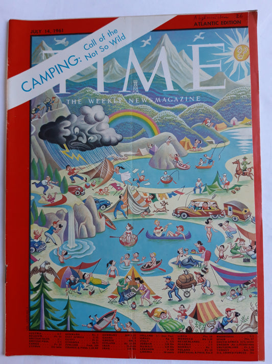 Time magazine Camping: Call of the Not So Wild 14.07.1961 Juli 1961