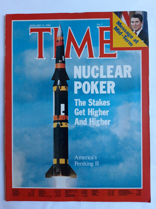 Time magazine Nuclear Poker America´s Pershing II 31.01.1983 No.5