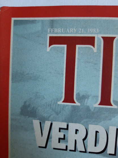 Time magazine Verdict on the Massacre French elections A Test for the Socialists 21.02.1983 Februar 1983