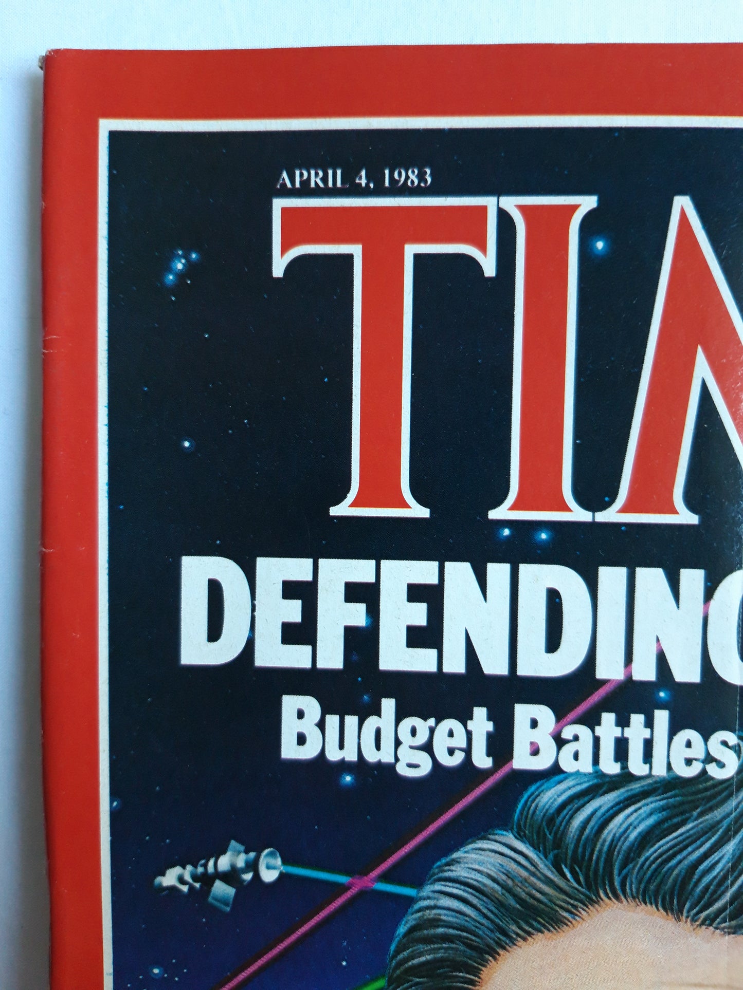 Time magazine Defending Defense Battles and Star Wars France Fights Ronald Reagan Francois Mitterrand 04.04.1983 April 1983 No. 14