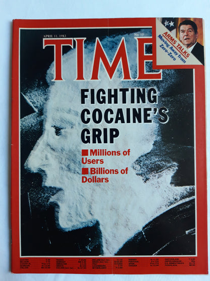 Time magazine Fighting Cocaine´snGrip Arms talks Ronald Reagan 11.04.1983 April 1983 No.15