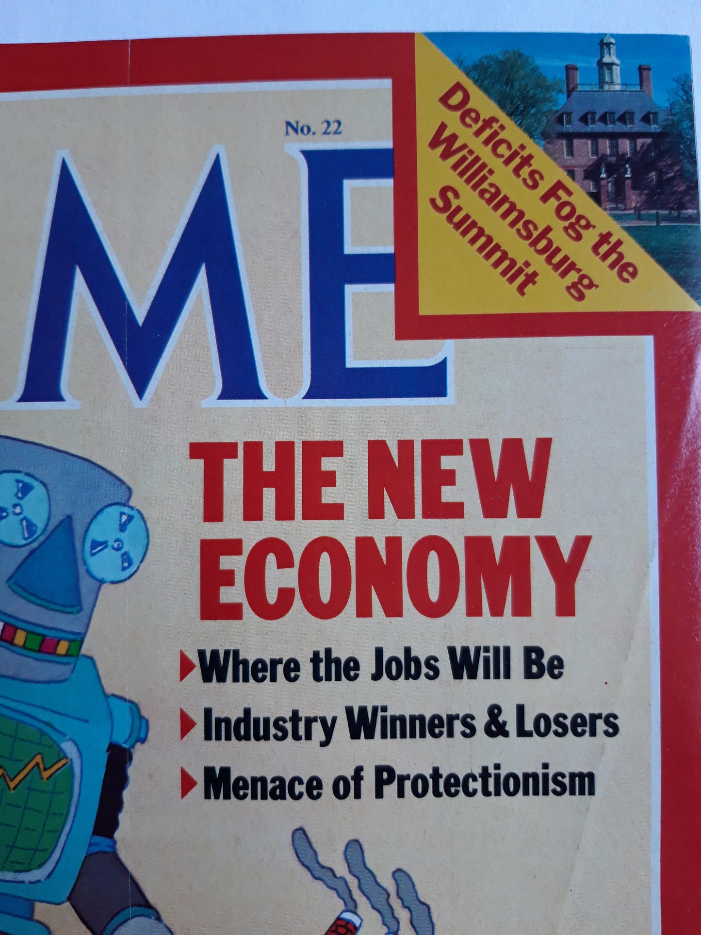 Time magazine The New Economy Where the Jobs Will Be Industry Winners & Losers Williamsburg Summit 30.05.1983 Mai 1983