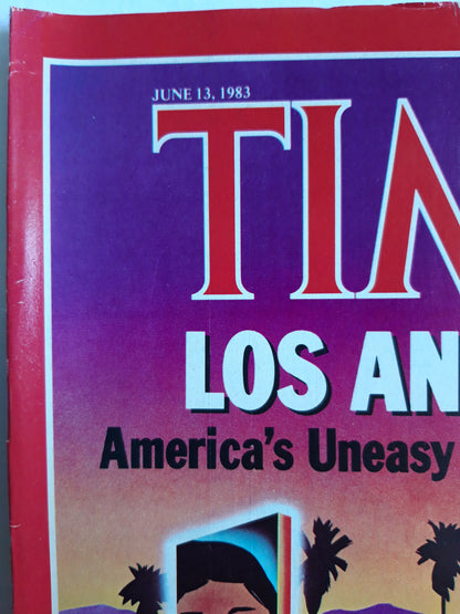 Time magazine Los Angeles America`s Uneasy New Melting Pot Astronaut Sally Ride The Sky´s the Limit 13.06.1983 Juni 1983 No.24