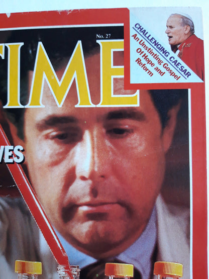 Time magazine Disease Detectives Traking The Killers The AIDS Hysteria Challenging Caesar John Paul II 04.07.1983 Juli 1983