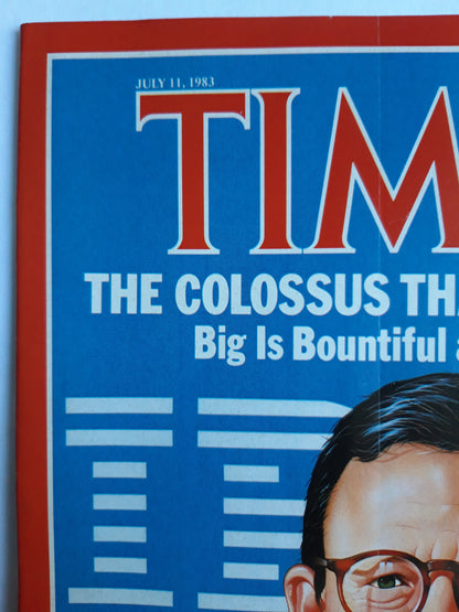 Time magazine Charman John Opel Big Is at IBM Scandinavia Hunting Mystery Submarines 11.07.1983 Juli 1983 No.28